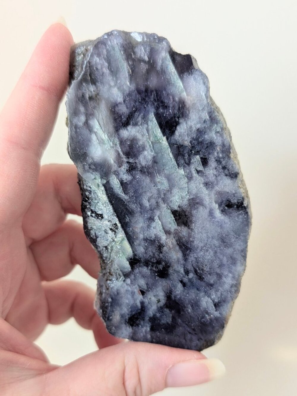 Flashy Natural Iolite Slab Crystal